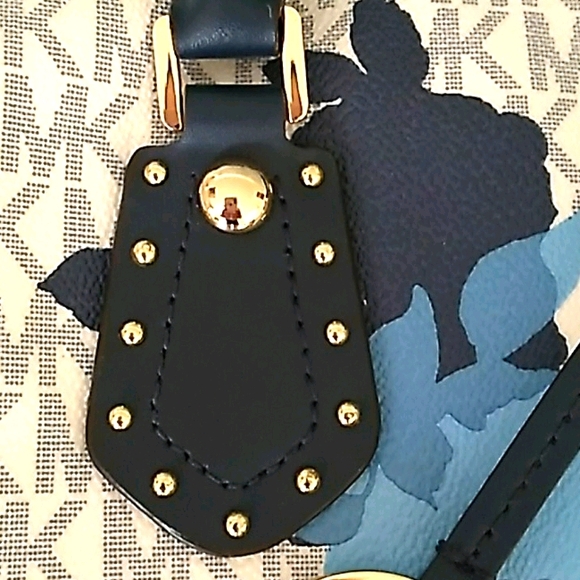 MICHAEL KORS~NEW~3 SHADES OF BLUE~ SPEEDY SIZE~SUPER CUTE HANDBAG - Picture 12 of 16